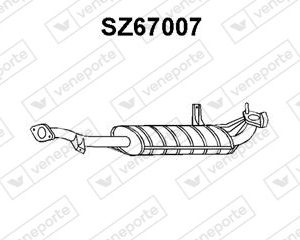 Silenciador trasero 1430060A00-14300A60A00-