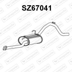 Silenciador trasero 14300M79GA0-