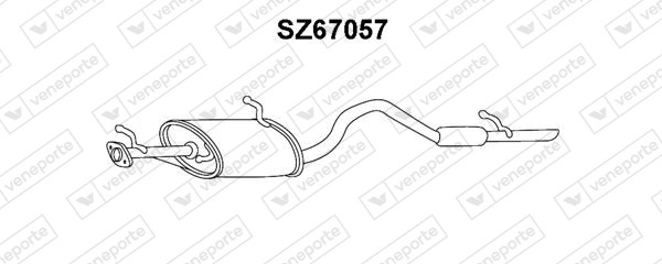 Silenciador trasero 1430065D00-1430065D01-1430068D01-