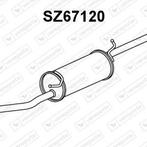 Silenciador trasero 14300M79G01-