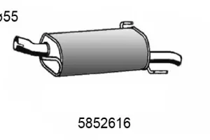 Silencioso posterior Opel Zafira