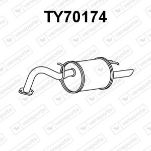 Silenciador trasero 1743040050-1743040051-