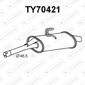 Silenciador trasero 174307A730-