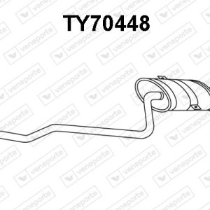 Silenciador trasero 174301B070-