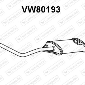 Silenciador trasero 871253609E-871253609G-