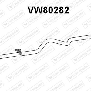 Tubo de escape 2D0253681AF-2D0253681AJ-