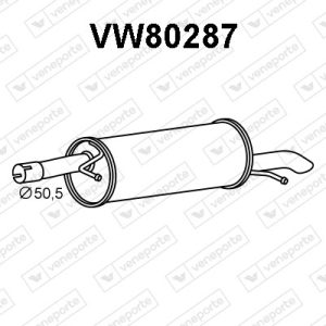 Silenciador trasero 3B0253609R-