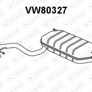 Silenciador trasero 5N0253609AR-5N0253609R-JZW253609EB-