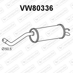 Silenciador trasero 6Q6253609CA-6R6253609AN-JZW253609DL-