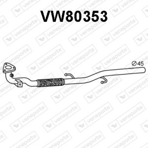 Tubo de escape 6Q0253091F-6Q0253091G-