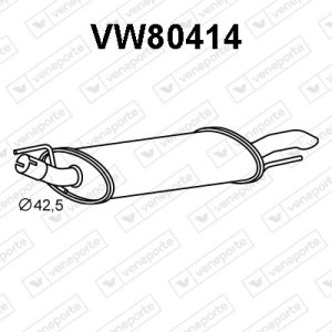 Silenciador trasero 1H6253609AA-1H6253609AB-1H6253609BB-