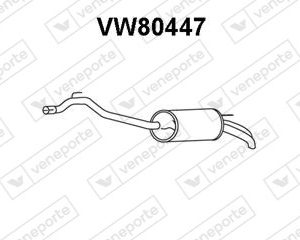 Silenciador trasero 074253609BA-074253609BJ-7D0253609H-JZW253609BM-