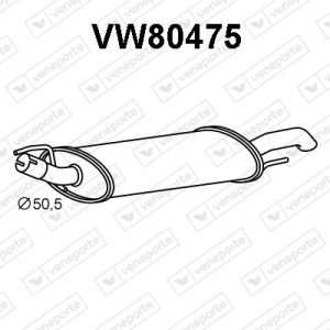 Silenciador trasero 1H6253609AE-