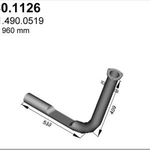 Tubo de escape delantero 3014900519