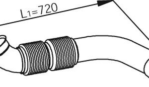 Tubo de escape delantero 9304908119