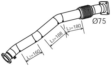 Tubo de escape delantero 500369619