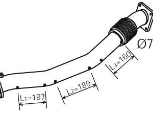 Tubo de escape central 500369621