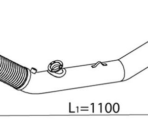 Tubo de escape, frontal ReplacementKITfor66139